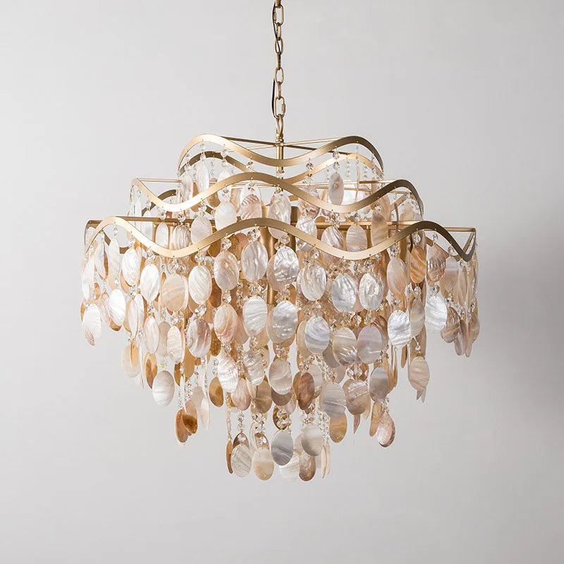 Luxury Chandelier Shell Art Lamp Modern Creative Lamps