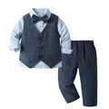 Baby Boys Clothes Gentleman Formal Suits Birthday Shirt Trousers Handsome 3pcs Sets