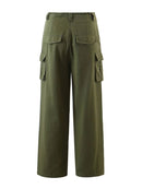 Women Tooling Military Pocket Trousers Summer Ladies Athleisure Female Cotton Blend Bottoms