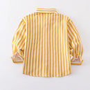 Baby Boy Girl Cotton Striped Shirt Infant Toddler Child Blouses Long Sleeve Kid Outfit Spring Autumn Baby Clothes 1-10Y