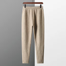 Cashmere Men's Business Casual Knitted Leggings Solid Pants Autumn Winter Thickened Warm