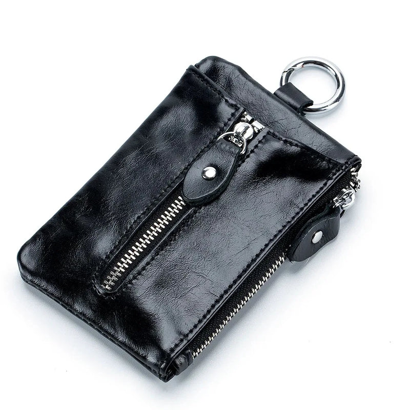 Multifunction Key Card Coin Wallet Leather Pouch Outdoor