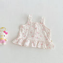 Girls' Floral Doll Shirt Summer Baby Fresh Camisole Children's