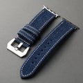 Handmade denim strap compatible with Apple Watch 49MM 46MM 45MM Ultra S12 double-layer denim bracelet