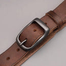 Casual Simple Belt Men's Jeans Buckle Belt Leather Waistband for Men