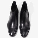 Men Chelsea Boots Genuine Leather Leisure High-Top Men Shoes Retro Men Ankle Boots