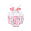 Baby Girls Bodysuits Flowers Kids Baptism Bodysuit Infant Baby Christening Clothes