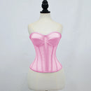 Pink corset on a mannequin against a plain background, Obroi