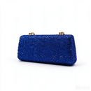 Autumn Royal Blue Color Shoes and Bag Set Special Design for Wedding Party