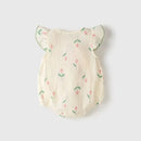 Summer Infant Bodysuit 0-24M Baby Sweet Tulip Jumpsuit Hat Toddler Loose Girls Floral Outwear
