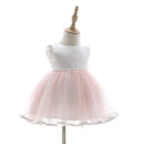 Baby Dresses Golden Belt Toddler White Princess Dress Embroidery Lace Party Frocks