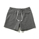 Pure Cotton Vertical Striped Men's shorts Summer Casual Length Pants