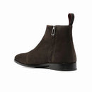 Handmade Casual Men Shoes Leather Dress Ankle Boots Pointed Chelsea Boots