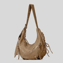 Women Shoulder Bags Punk Style Hobos Crossbody Bag Luxury Soft Pu Leather Messenger Bag