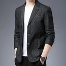 Men's British Style Leisure Slim Version of The Trend Solid Denim Comfortable Blazer