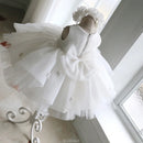 Girls' Wedding Dress White Girls Birthday Princess Dresses Gown Flower Girl Party Kids Outfit Costume Children