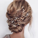 Handmade Blossom Headpiece Wedding Pearls Headbands Bridal Jewelry Hair Accessories for Women Hairstyle