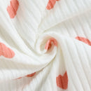 Spring Autumn Valentine's Day Infant Baby Girls Fall Outfits Long Sleeve Heart Bodysuit Suspender Dress Headband Set