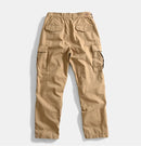 Pants Classic Straight Fit Relaxed Cargo Trousers for Men Multi-Pocket Outdoor Casual