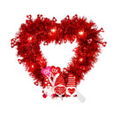 Heart Wreath Front Door Window Mantel Valentine Day Door Garlands Room Wreath Decor