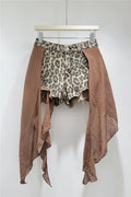 Leopard Shorts For Women High Waist Short Pants Female