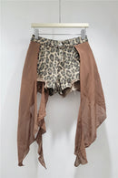 Leopard Shorts For Women High Waist Short Pants Female