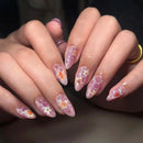 Blue Crocodile Gold Glitter Starfish Summer Nails Detachable Finished Nails Press on Nails