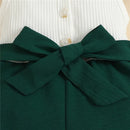 Summer Toddler Kids Baby Girls Clothes Contrast Ribbed Sleeveless Rompers with Belt Toddler Infant Jumpsuit Outfits