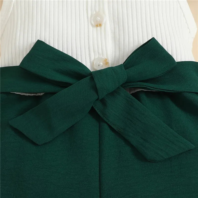 Summer Toddler Kids Baby Girls Clothes Contrast Ribbed Sleeveless Rompers with Belt Toddler Infant Jumpsuit Outfits