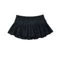 American Retro Mini Skirt For Women Side Zipper Summer Skirts With Shorts Lining