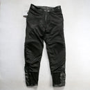 Men Motorcycle Riding Leather Pants Slim Fit Windproof Warm Trousers