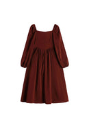 Romantic French Dress Spring Vintage Mori Girl Mid Long Frocks Female Long Sleeve Loose Holiday Party Club Dresses