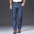 Men Jeans Summer Thin Breathable Soft Mid Straight Regular Men's Jeans Trousers Mens Clothing