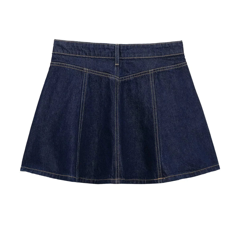 Women's Denim Mini Skirt Spring/Summer Casual Women's Half Skirt