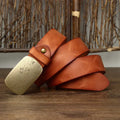 3.7CM Pure Genuine Leather Belts for Men Strap Male Brass Buckle Fancy Jeans Luxury