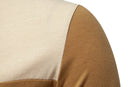 Men Patchwork Henley T-shirts Casual Long Sleeve Slim Fit Cotton T Shirt Men Contrast Hip Hop Tee Shirt