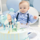Gentleman Birthday Suit For Toddler Boys Solid Shirt Suspender Bow Kid Fall Spring Formal Anniversary