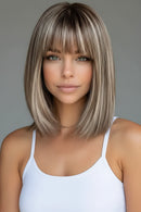 Woman with a stylish haircut and makeup against a dark background, Obroi