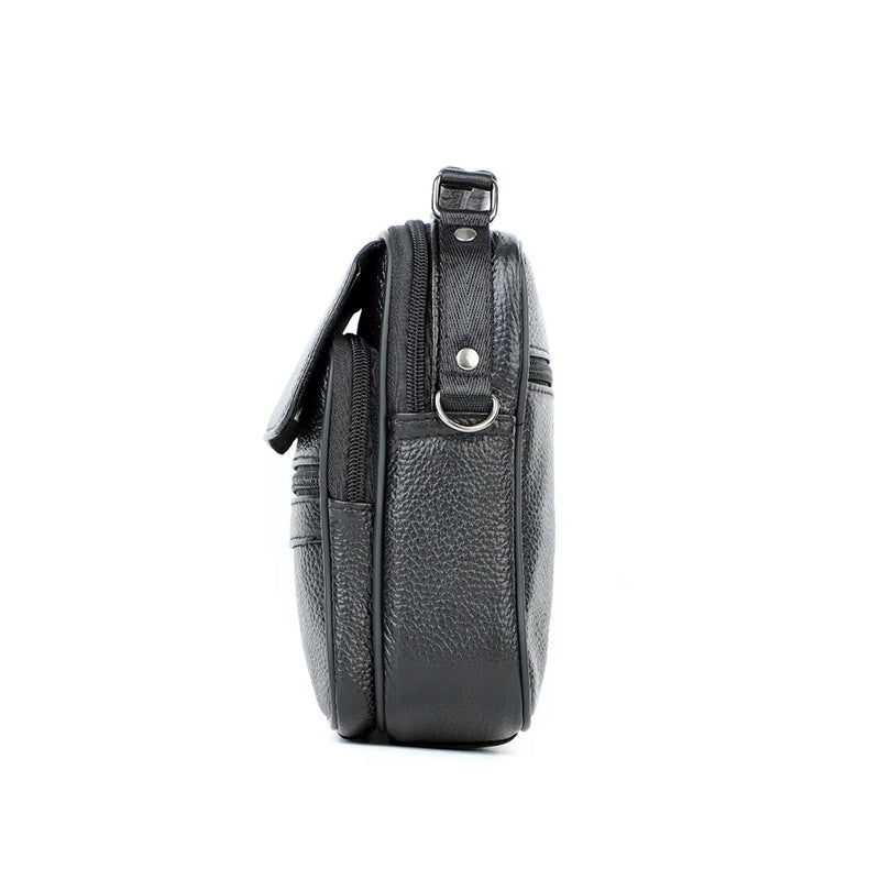 Genuine Leather Men Messenger Crossbody Sling Bag for Male Shoulder Bag