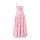 Pink floral dress on a white background, Obroi