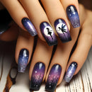 Dark Ins-style Black Vine Press-on Nail Art Popular among European and American foreign