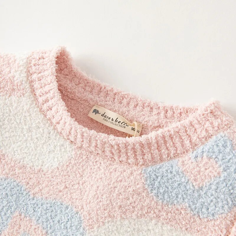 Children's Knitted Sweater Vest Autumn Winter Girl's Comfortable Casual Top Outdoor Sport