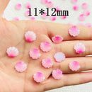 Mini Cartoon Pink Shell Resin Figurine Crafts Cabochon Ornament Jewelry Hairpin Making Accessories