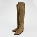 Retro Autumn Boots Pointed Toe Thick Heel Boots Slim Catwalk Luxury Winter Boots