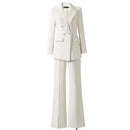 Women's Suit Blazer Pants Sets 2 Piece Outfits Elegant Chic Spring Autumn Woman Trouser Set Formal Clothes