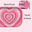 3 Pieces Love Heart Metal Herb Grinder and Rolling Tray Ashtray Combo