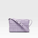 Handbag Woven Genuine Leather Box Bag Shoulder Crossbody Purse Women's Female Luxury Classical