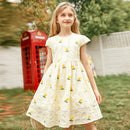 kids girl summer embroidery floral cotton lace flare dress child teen girls fashion princess party dresses