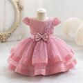 Sparkling Baby Girls Princess Dress Striped Summer Christmas Wedding 6M-4 Years