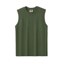 Summer American Sleeveless T-shirt Men's Washed Casual Fitness